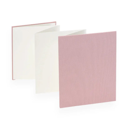 Trekkspillalbum Dusty Pink - Hvite ark