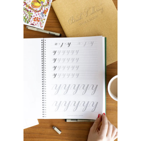 Brush Lettering Workbook A4 Duo Grønn