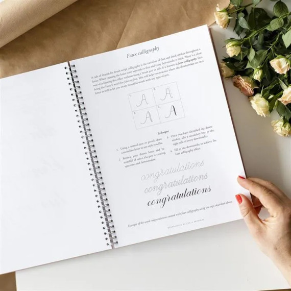 Brush Lettering Workbook A4 Duo Grønn