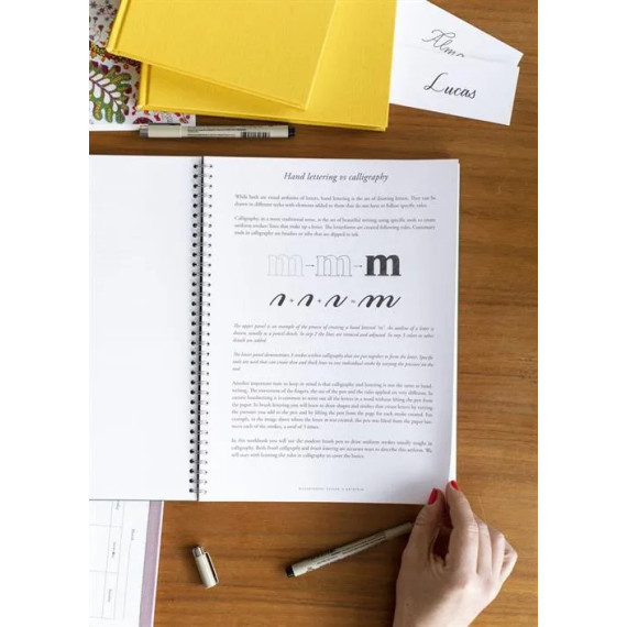 Brush Lettering Workbook A4 Duo Grønn