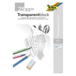 Transparentpapir i blokk A4