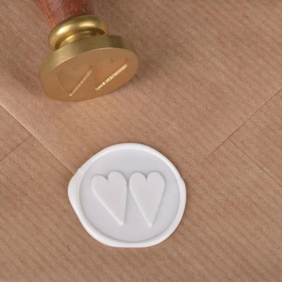 Forseglingsvoks med veke - Hvit - 3pk