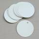 Gavelapp RUND Hvit - 10pk