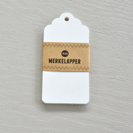 Gavelapp KLASSISK Hvit - 10pk