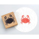 Stempel Krabbe Stor