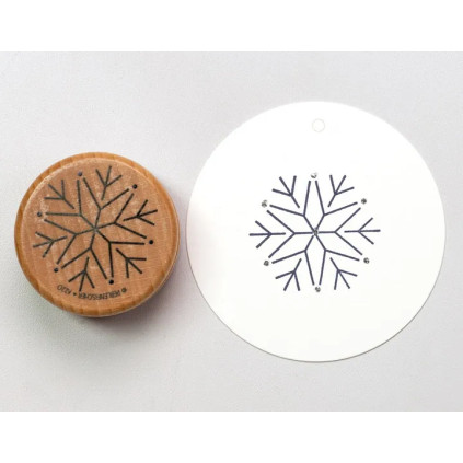 Stempel Snøfnugg Stor
