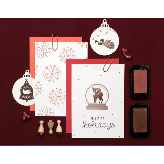 Stempel Snøfnugg Stor