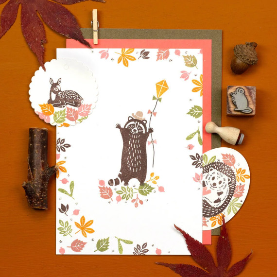 Stempel Reinsdyrbarn Liggende