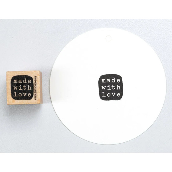 Stempel "Made with love"