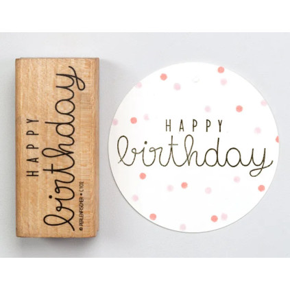 Stempel Happy Birthday