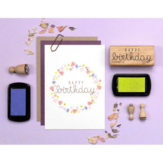 Stempel Happy Birthday