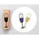 Stempel Champagneglass