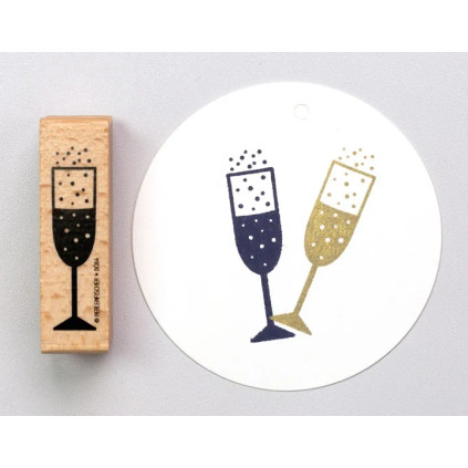 Stempel Champagneglass