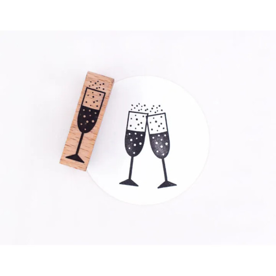 Stempel Champagneglass