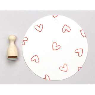 Stempel Hjerte Outline Liten