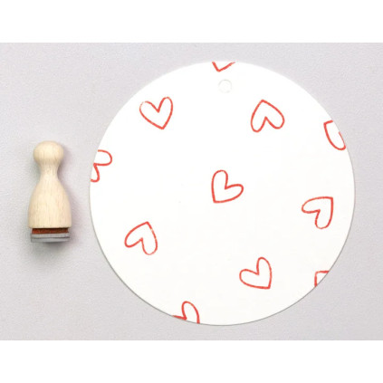Stempel Hjerte Outline Liten