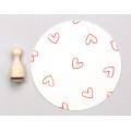 Stempel Hjerte Outline Liten