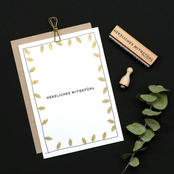 Stempel Blad/Elipse