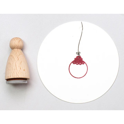 Stempel Julekule Outline