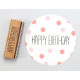 Stempel HAPPY BIRTHDAY liggende