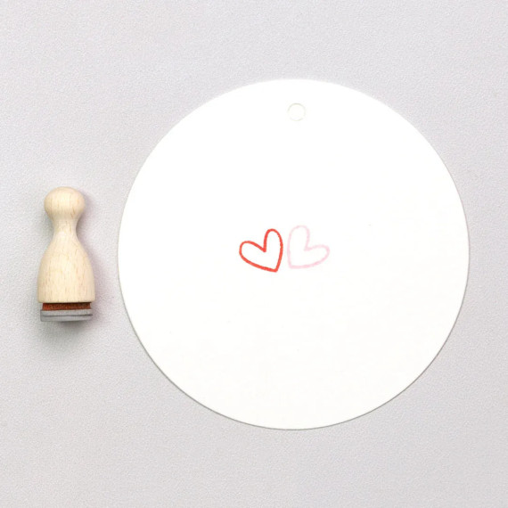 Stempel Hjerte Outline Mini
