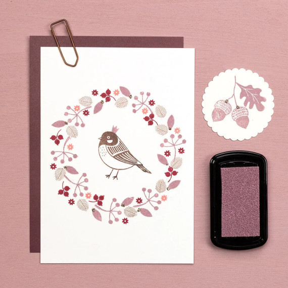 Stempelpute Dusty Pink Liten - Perlenfischer (Samt)