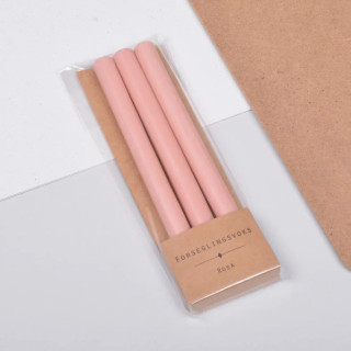 Voksstang - 3pk - Lys Rosa