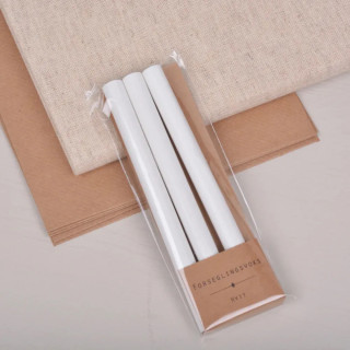Voksstang - 3pk - Hvit