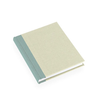 Notatbok A6+ Upcycled - Lindenflower/Dusty Green Spine