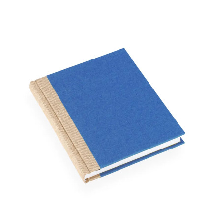 Notatbok A6+ Upcycled - Blue/Sand Spine