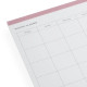 Månedsplanlegger A4 - Dusty Pink
