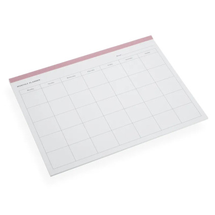 Månedsplanlegger A4 - Dusty Pink