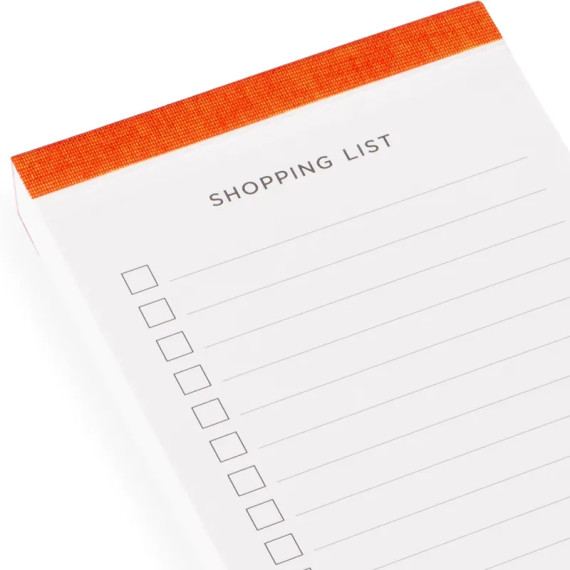 Handleliste SHOPPING - Orange