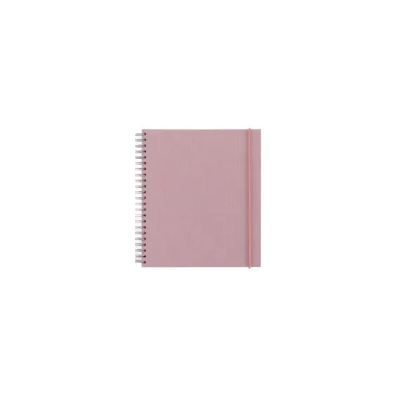 Notatbok med spiral 170*200 Dusty Pink Ulinjert