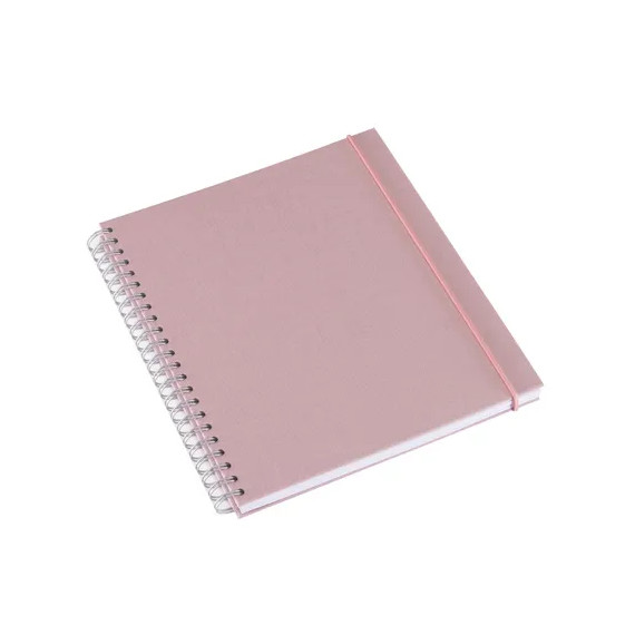 Notatbok med spiral 170*200 Dusty Pink Ulinjert