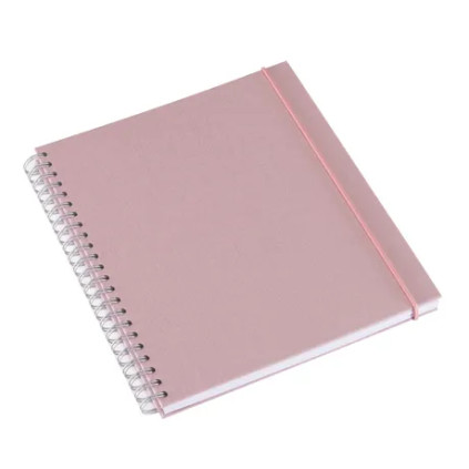 Notatbok med spiral 170*200 Dusty Pink Ulinjert