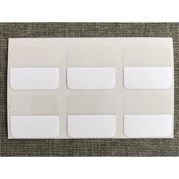 Index-etiketter 6pk Hvit