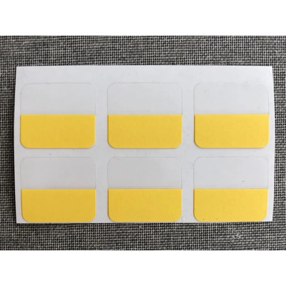 Index-etiketter 6pk Gul