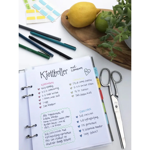 Index-etiketter 6pk Hvit