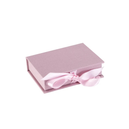 Miniboks med sløyfe Mini Dusty Pink