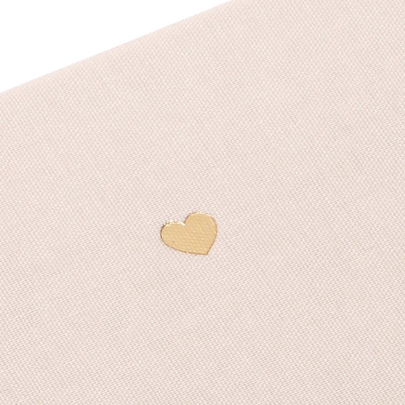 Miniboks Little Heart med sløyfe Mini Ivory