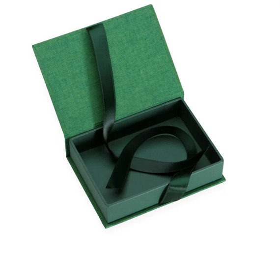 Miniboks Little Heart med sløyfe Mini Duo Grønn