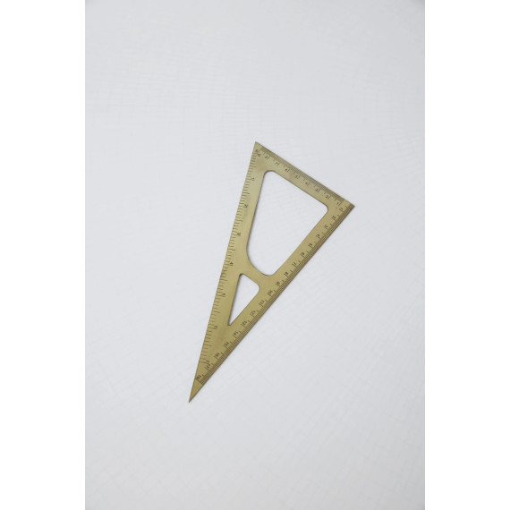 Linjal Triangel Brass