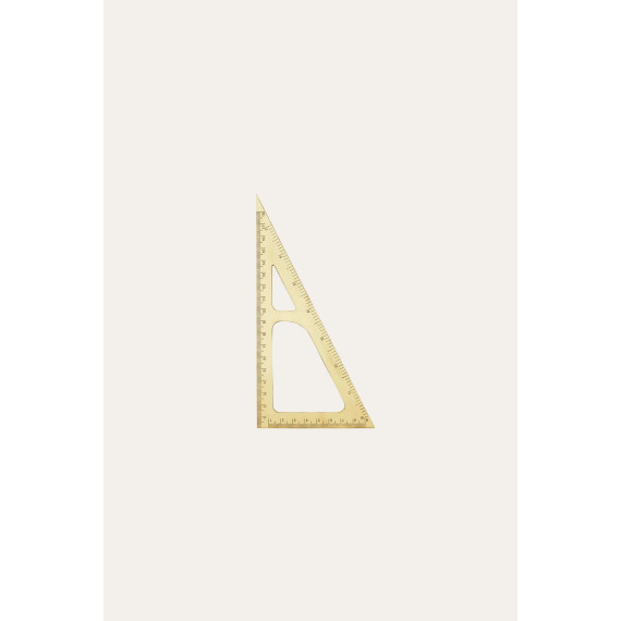 Linjal Triangel Brass