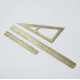 Linjal Triangel Brass