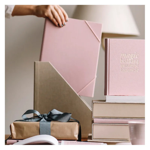 Vevmappe A4 Dusty Pink