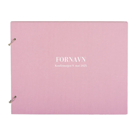 Gjestebok til Konfirmanten Dusty Pink