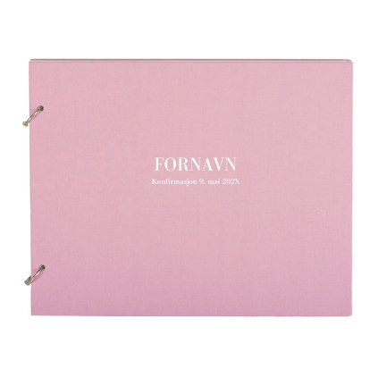Gjestebok til Konfirmanten Dusty Pink