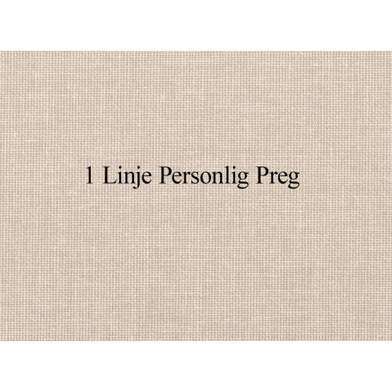 Personlig preg 1 linje