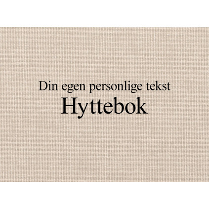 Personlig preg HYTTEBOK